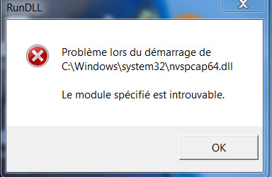 Module specifie est introuvable