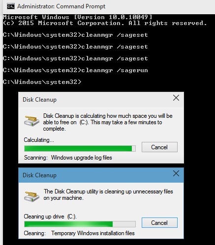 Windows 10 Disk Cleanup Slow Launch Time Microsoft Community