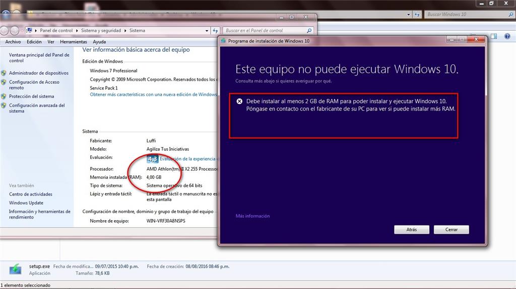 Windows 10 El Programa De Instalacion No Me Deja Instalar Windows Microsoft Community 1999