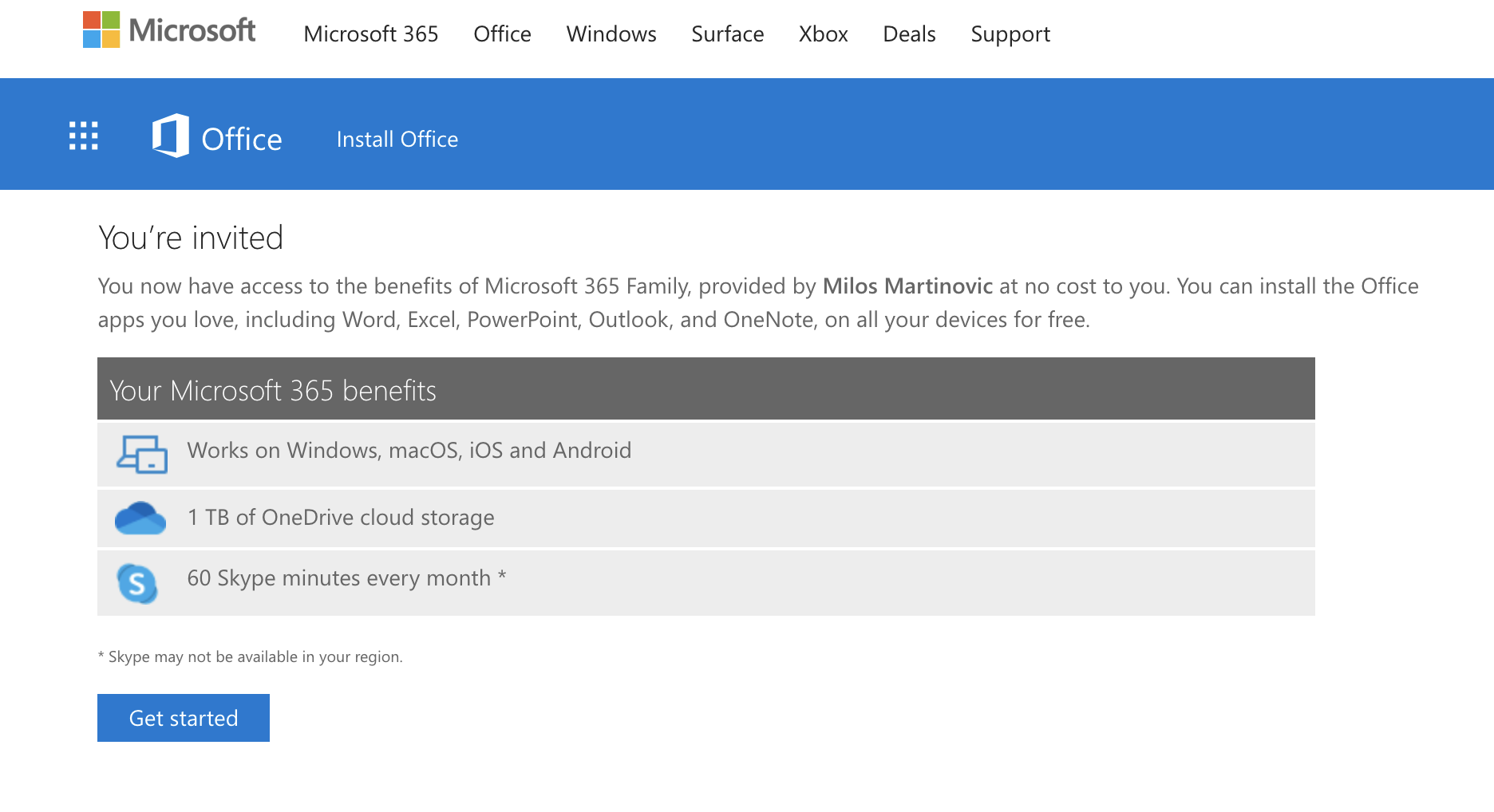 Microsoft 365 Family Sharing - Microsoft Community