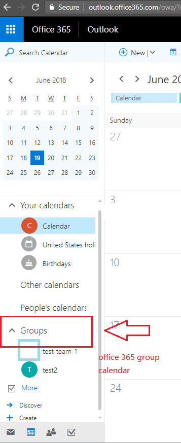 Office 365 Group Calendar - Add Group Calendar Into Calendar List In ...