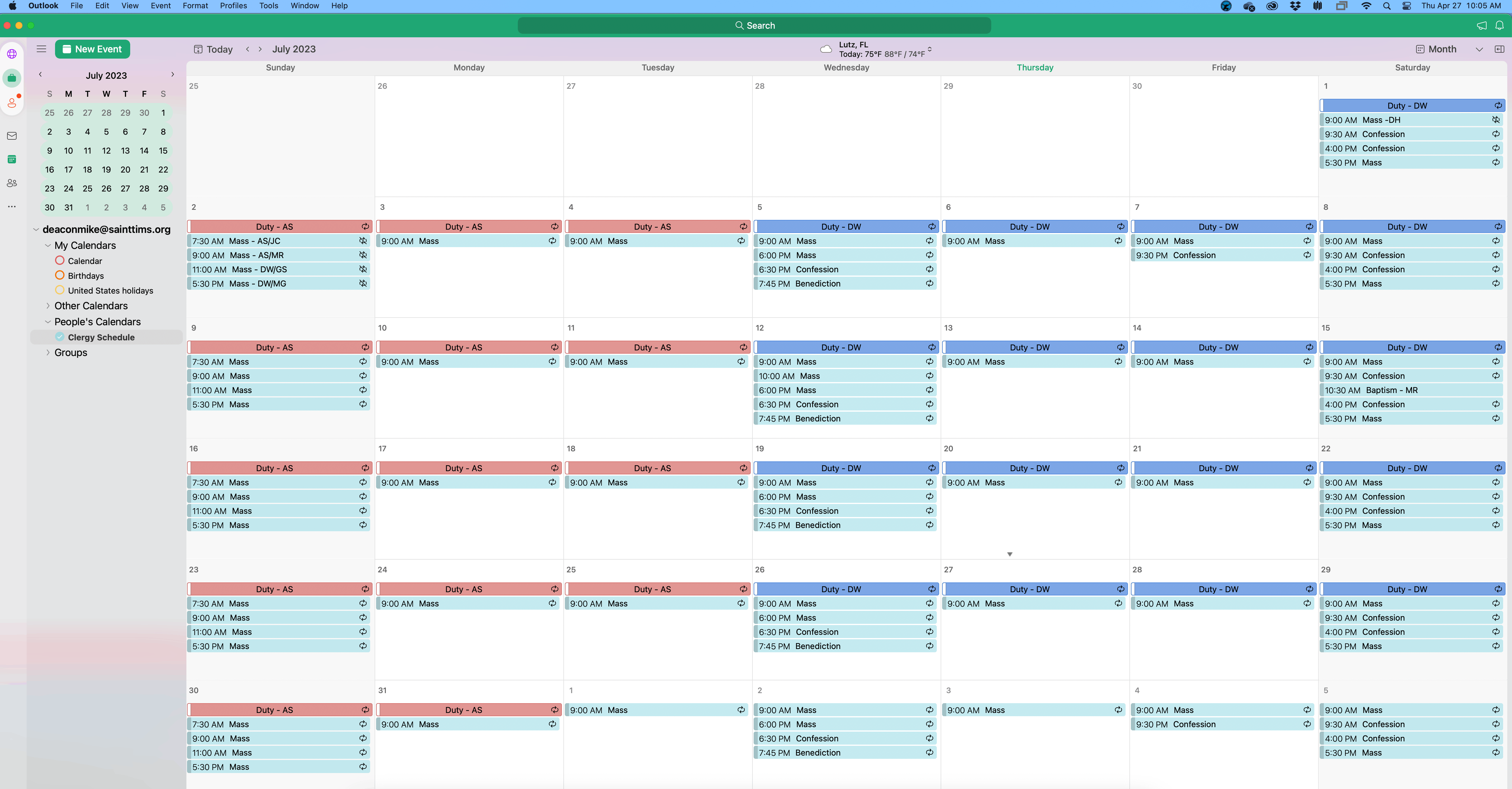 Print Full Month Calendar on Mac using New Outlook Microsoft