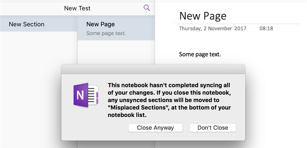 Onenote Misplaced Sections For Mac