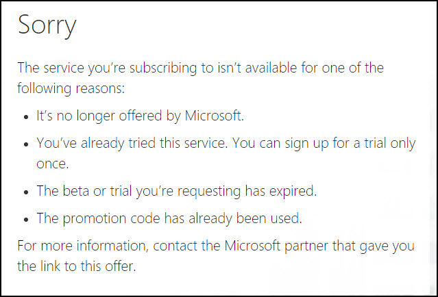 Deleted My Office 365 Developer Subscription - Microsoft Community