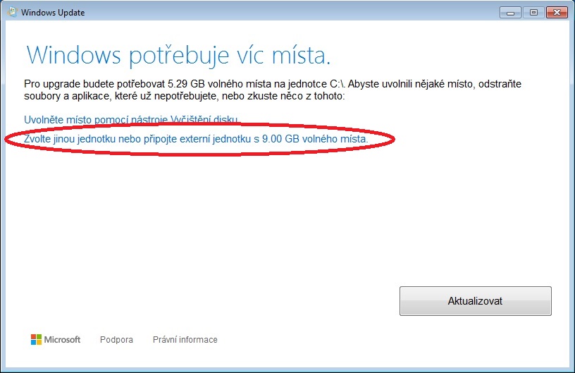 Kolik GB potřebuje Windows 10?