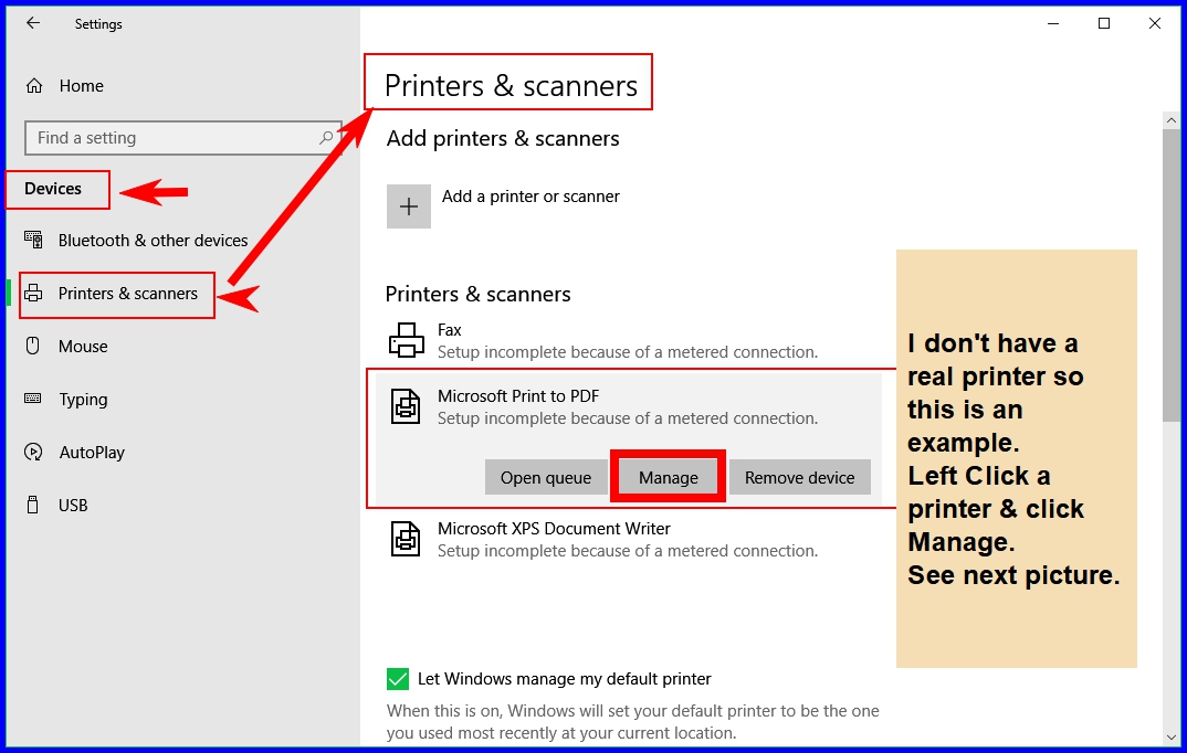 leksikon vanter Jeg accepterer det Windows 10 unable to find the Print Test Page in Settings - Microsoft  Community