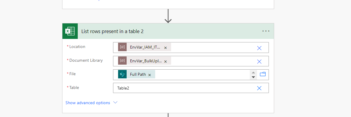 row limit for adding data from excel to sharepoint through power