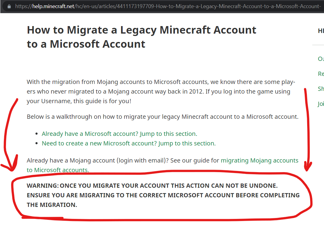 How to transfer Minecraft Account to another Email