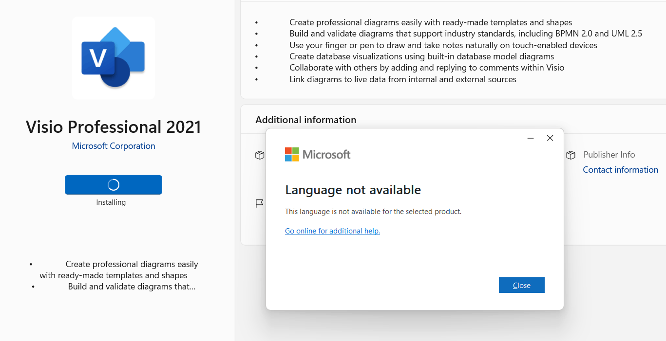 Visio Pro 2021 - Will Not Install (Brand New Win 11 Laptop) - Microsoft  Community