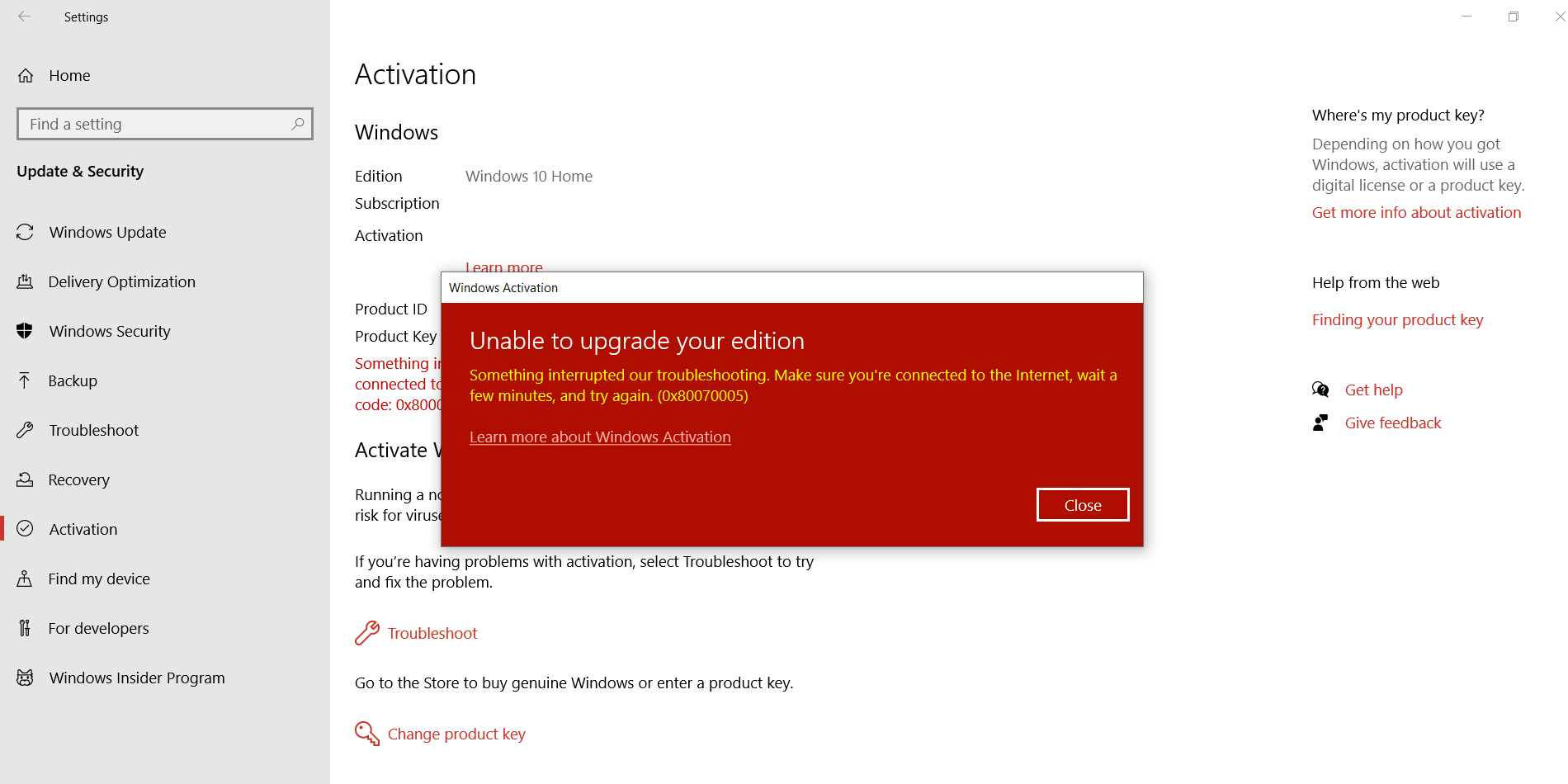 Window 10 home single language edition activation problem - Microsoft  Community