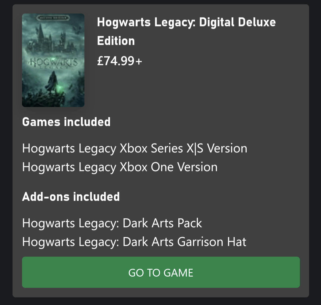 Hogwarts Legacy: Digital Deluxe Edition (US), Xbox One & Xbox Series X, S