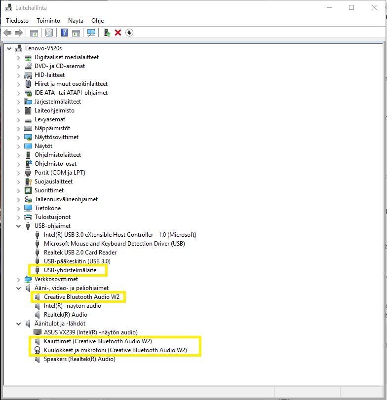 How To Get Creative Bt W2 Dongle To Work In Windows 10 Microsoft Community