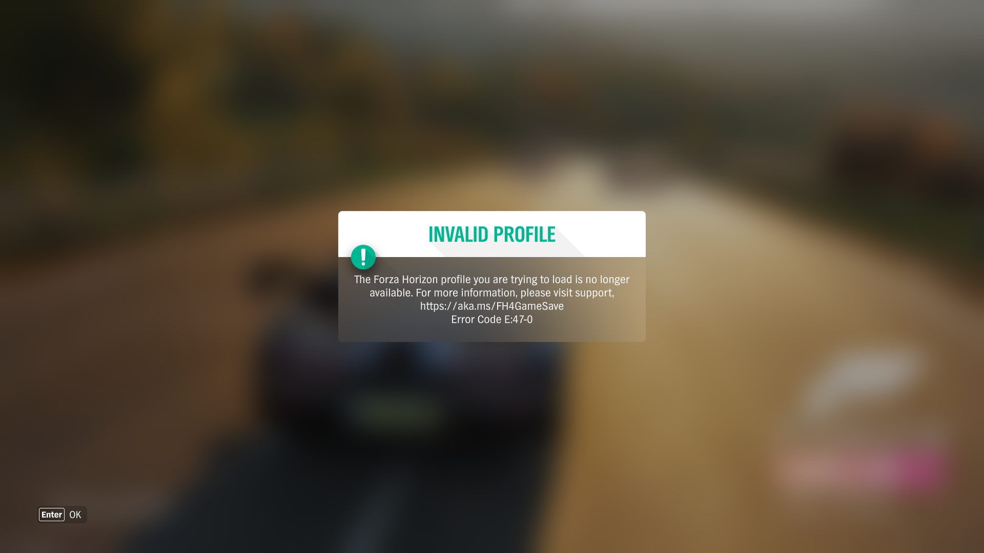 Invalid Profile On Forza Horizon 4. - Microsoft Community