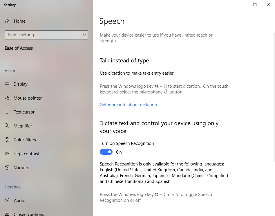 speech to text word office 365