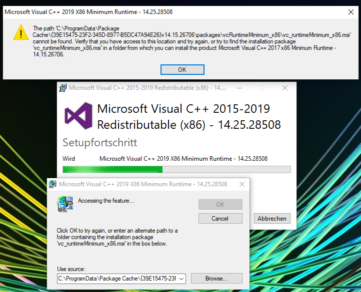 Windows 10 Microsoft C 15 19 Redistributable Microsoft Community