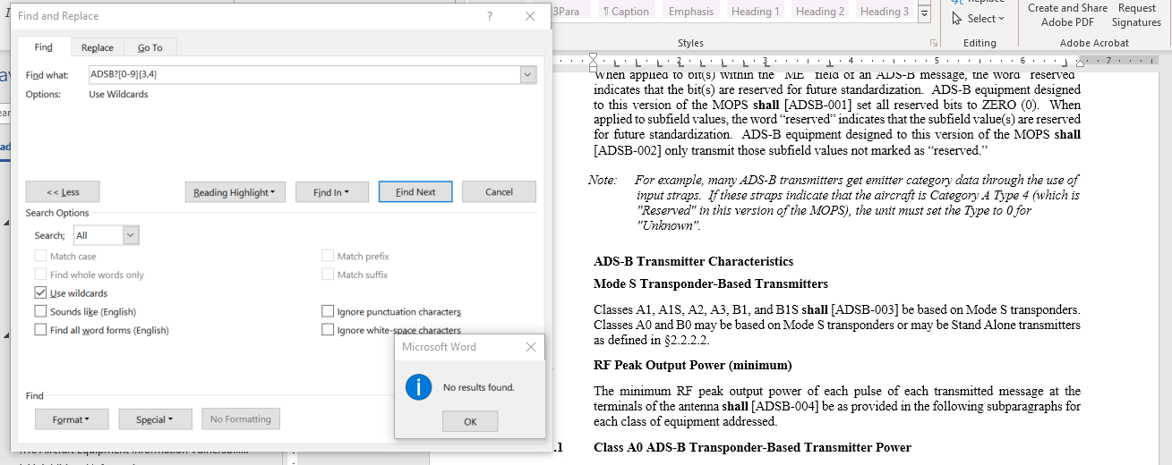 MS Word - Advanced Find Using Wildcards Failing When Hyphen Embedded ...