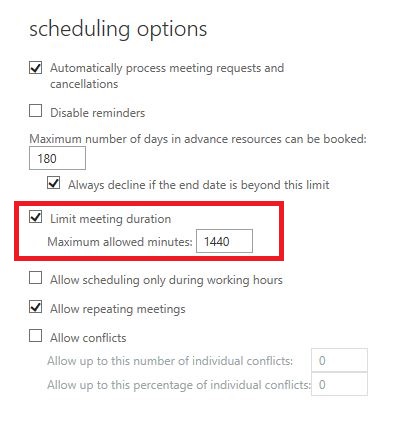 Double Booking Accepting On The Meeting Room. - Microsoft Community