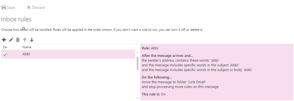 Sender Contains "Inbox Rule" Doesn't Always Move Messages - Microsoft ...