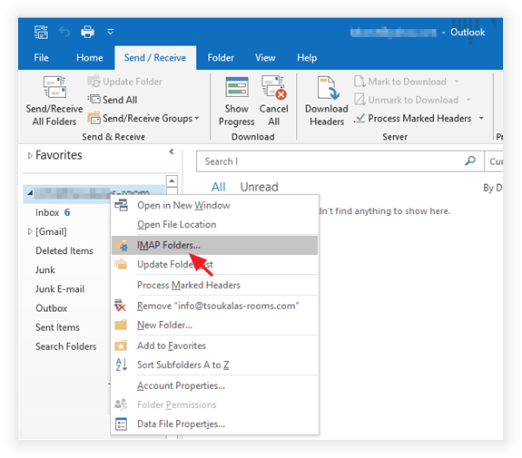 Imap Settings Context Menu Missing In Outlook 2021 - Where Can I 