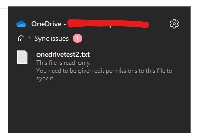 OneDrive Sync Issue. This File Is Read-only, But Permissions Should Be ...