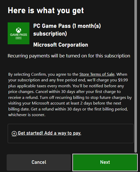 Microsoft game on sale pass redeem