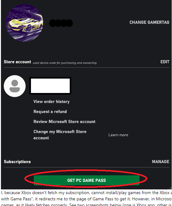 Bought a gamepass and can't download any game. Support doesn't