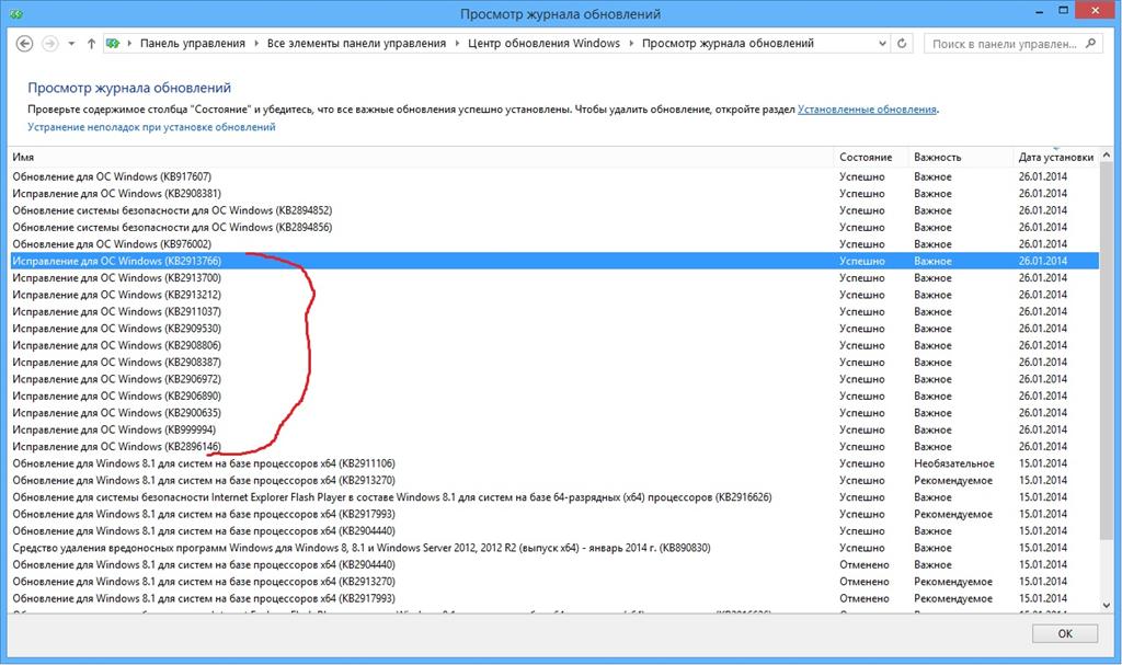 Служба обновлений что это. Обновление Windows Server. Просмотр журнала обновлений. Обновление виндовс 8.1.