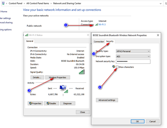 Finding your network password in windows 10. - Microsoft Community