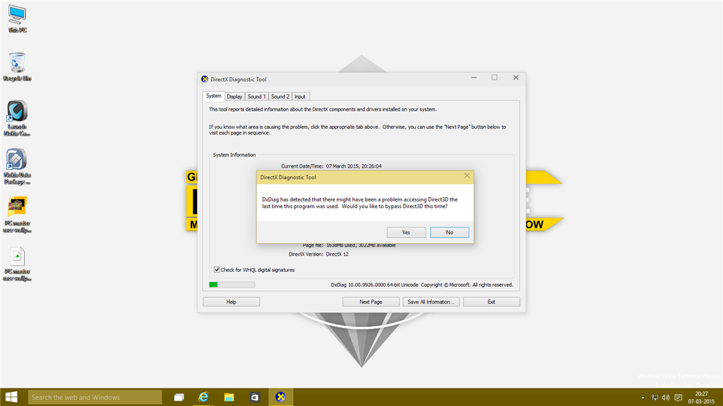 Dxdiag shows DirectX 12 Ultimate as Disabled. How to enable? - Microsoft  Community