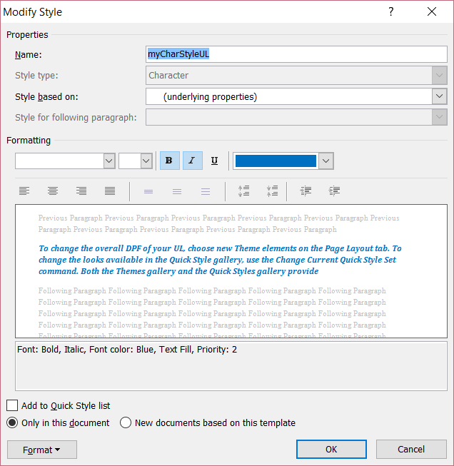 default paragraph font vs. underlying properties - Microsoft Community