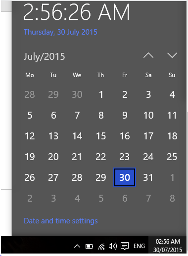 How To Put Calendar On Taskbar