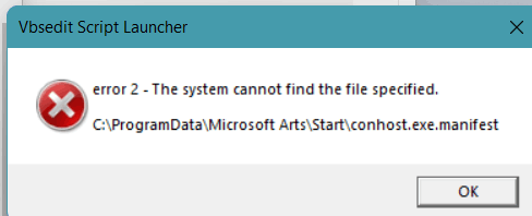 Error2 The System Cannot Find The File Specified - Microsoft Community