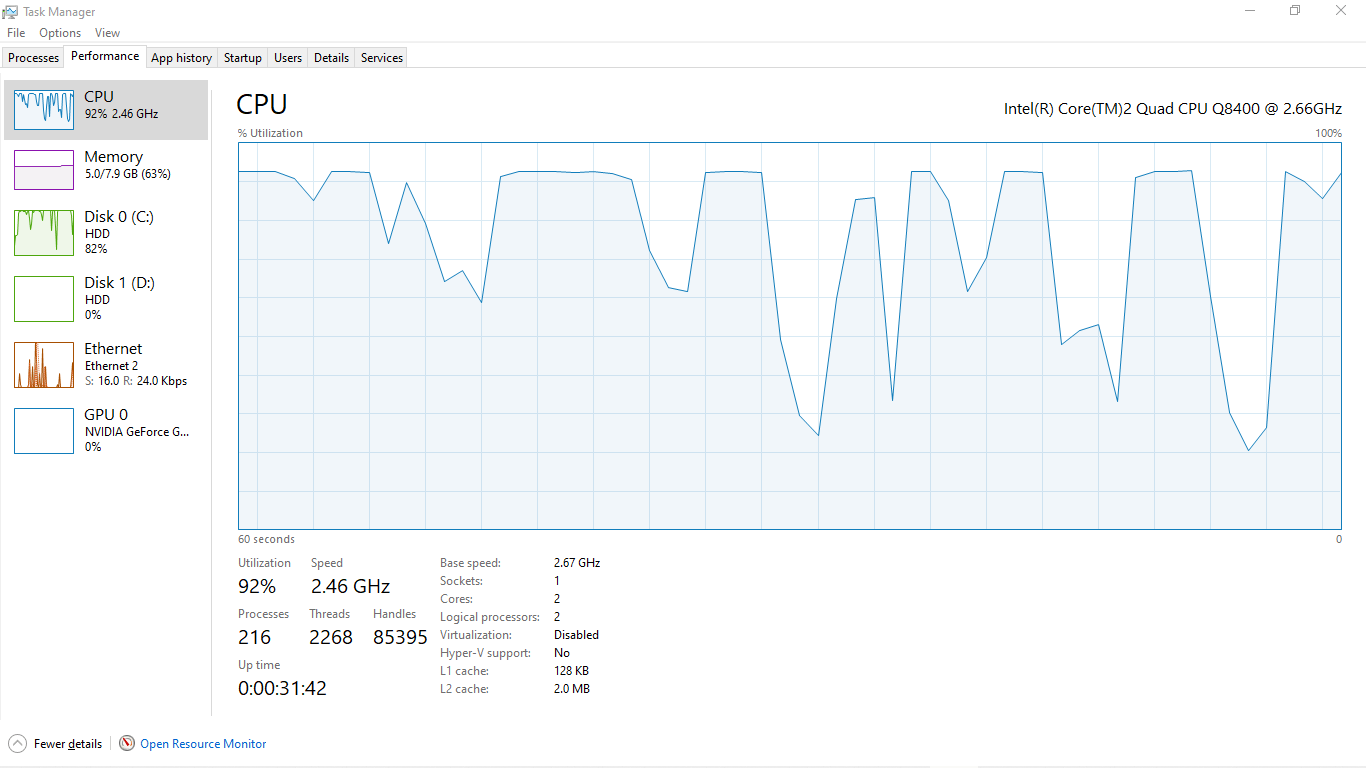 i9-10900 showing only half the logical processors (cores are fine) -  Microsoft Community