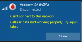 I have this issue when trying to connect to the game with data. It's fine  when I connect with wifi then switch to data but purely data doesn't work.  Anyone know how