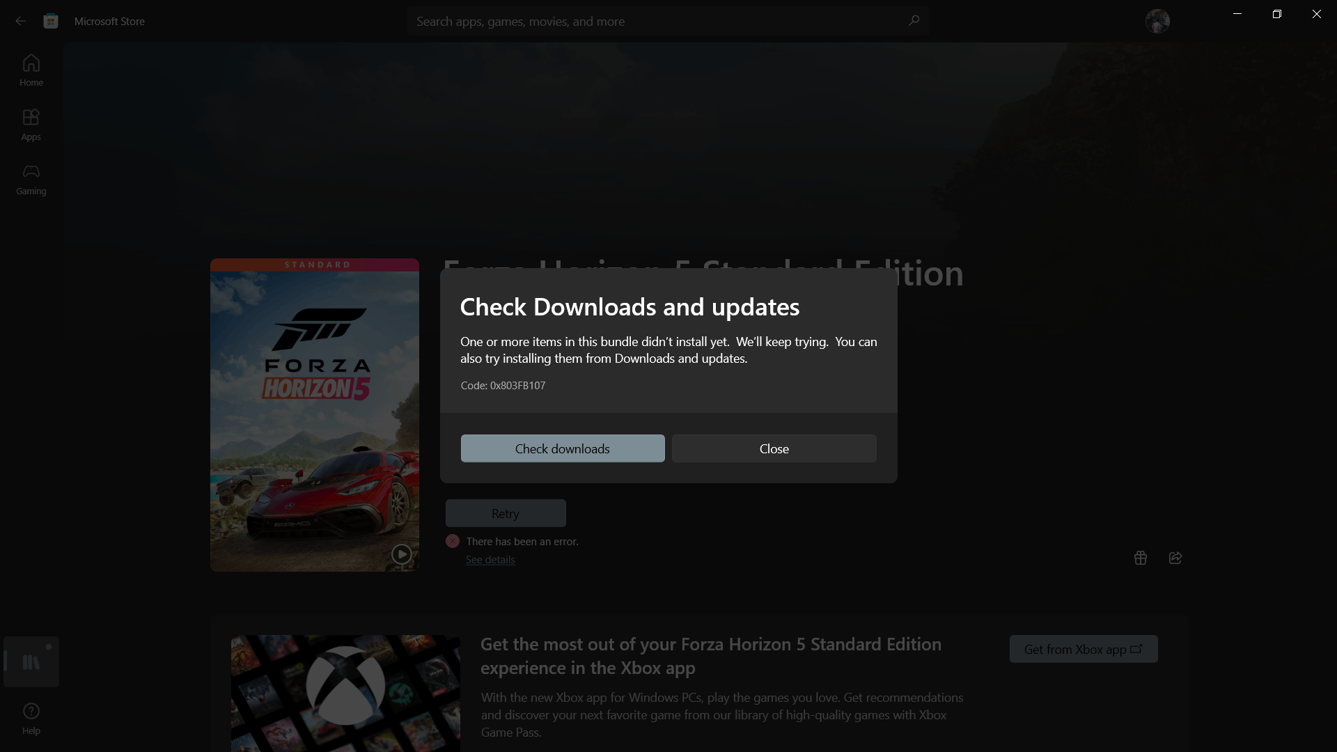 I can´t install anything nor update with xbox and the Microsoft Store -  Microsoft Community