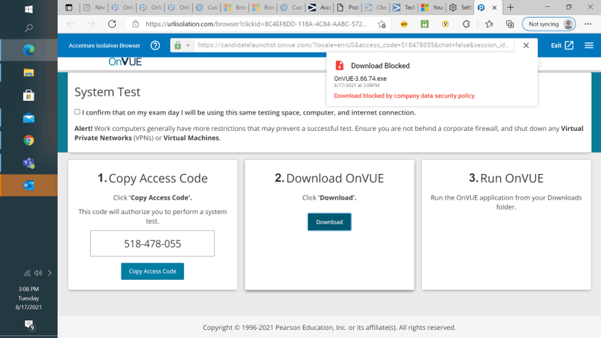 Onvue Software Download Issue And Reschedule Issue - Training ...