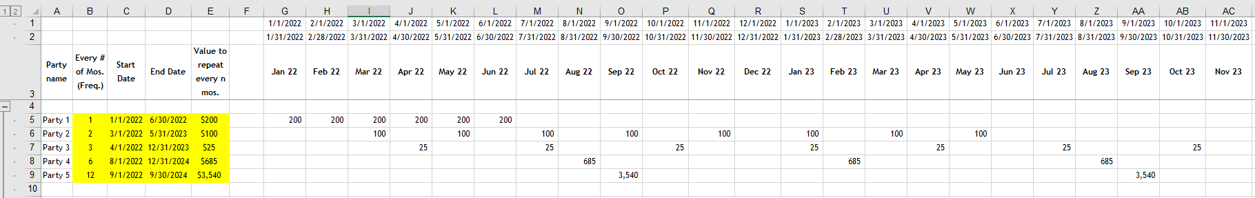 excel-formula-to-repeat-fixed-value-every-n-months-with-start-end