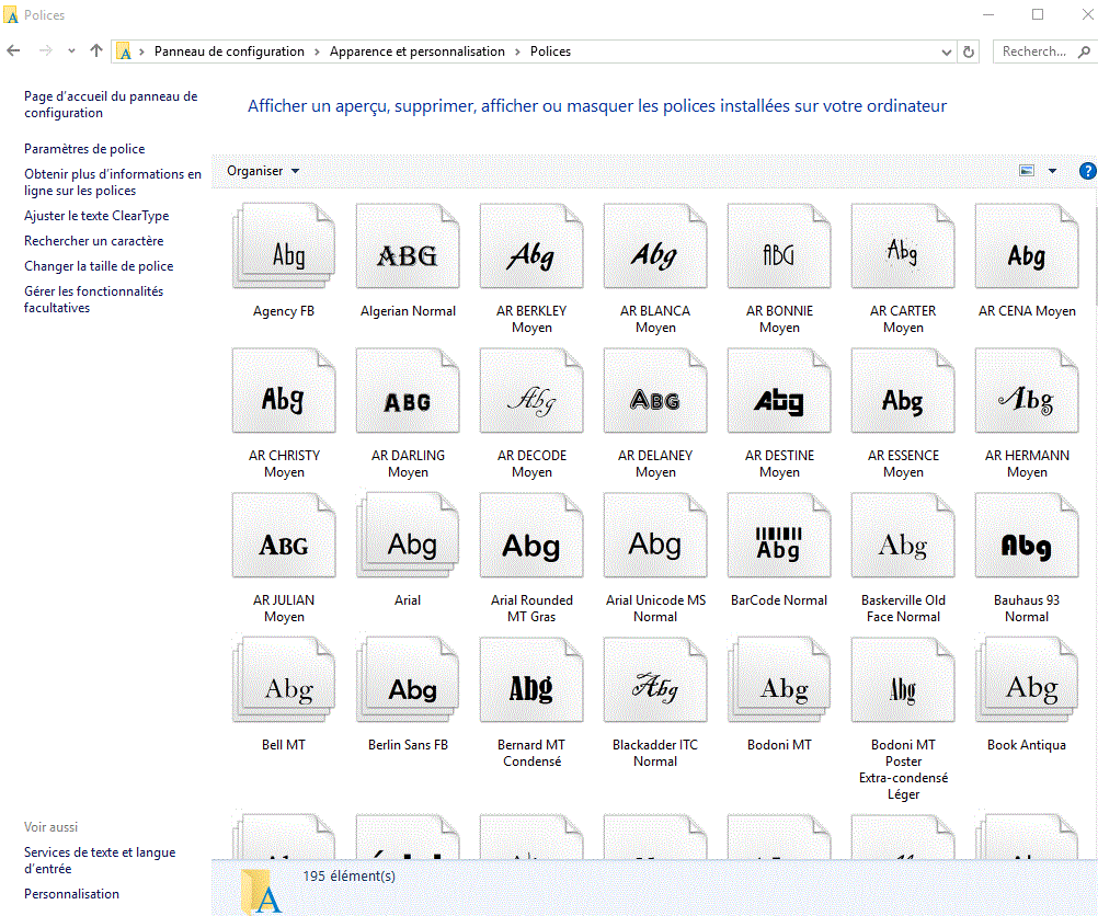 Ajouter une police sous Windows 10 - Microsoft Community