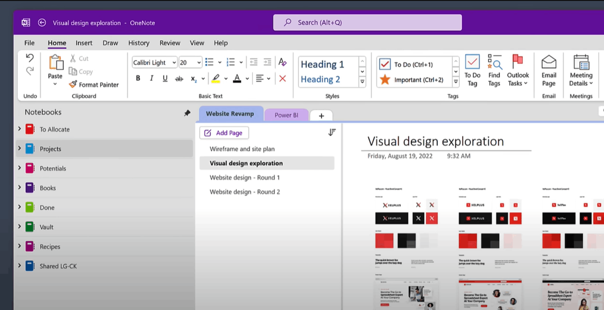 Why does my onenote for windows 11 look different to what it's ...