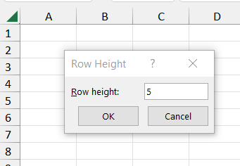 Change row heights in multiple non adjacent rows Microsoft