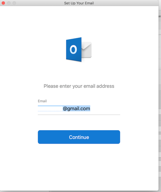 how to setup a gmail account in outlook for mac