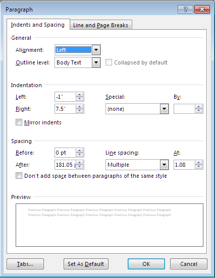 Word 365 Formatting - Microsoft Community