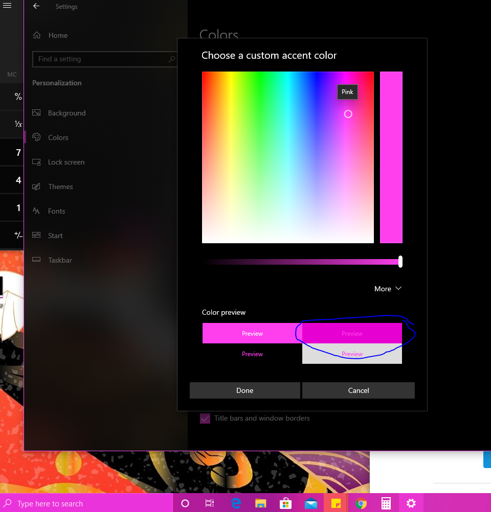 Change windows taskbar and start menu color - Microsoft Community