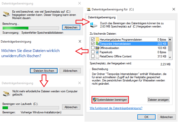 Dadurch werden Ihre Systemdateien automatisch gelöscht