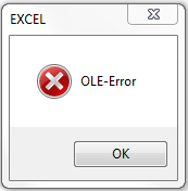 Ошибка ole error 800a03ec excel