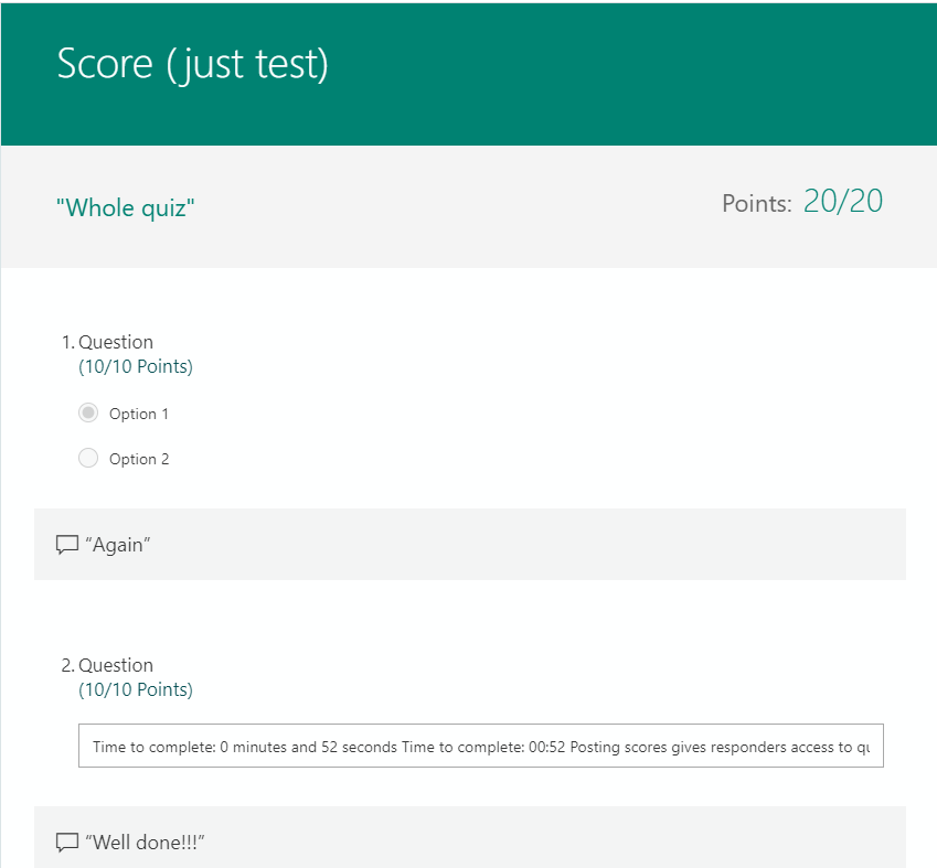 How do I undo "Post Scores" in Forms assigned through Teams