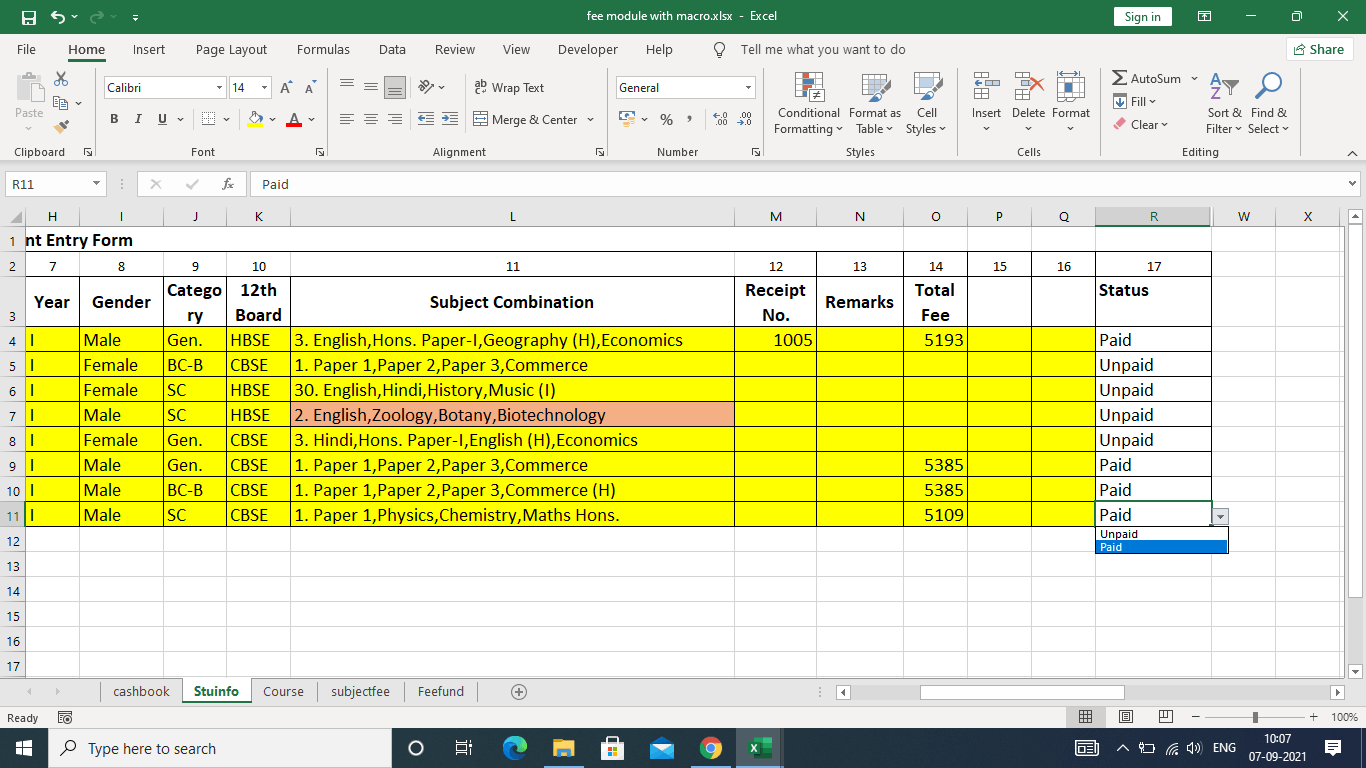 Data validation List Change event using VBA and Copy corresponding ...