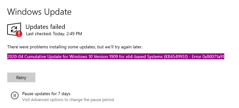 Cumulative update for windows 10 version next что это