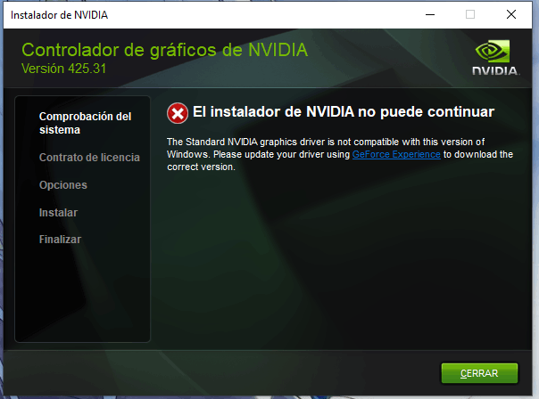 Descargar drivers 2025 nvidia automaticamente