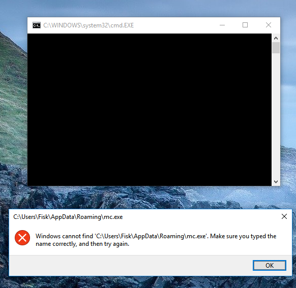 C:\Windows\System32\cmd.exe - error - Microsoft Community